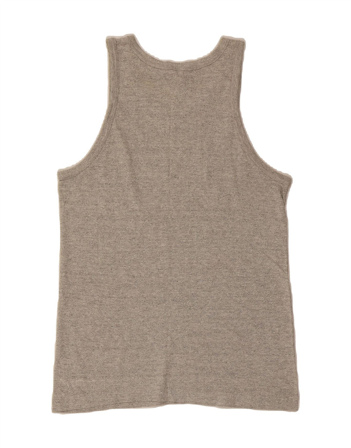 CHAMPION Womens Vest Top UK 12 Medium Grey Cotton Vintage Champion and Second-Hand Champion from Messina Hembry 