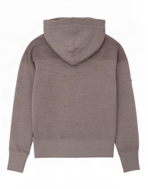 Felpa con cappuccio oversize grafica da donna Superdry UK 16 grande grigia