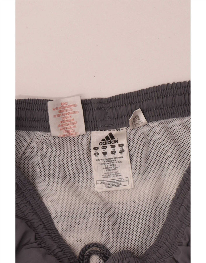 Pantaloncini da bagno Adidas da ragazzo 15-16 anni in poliestere color block grigio