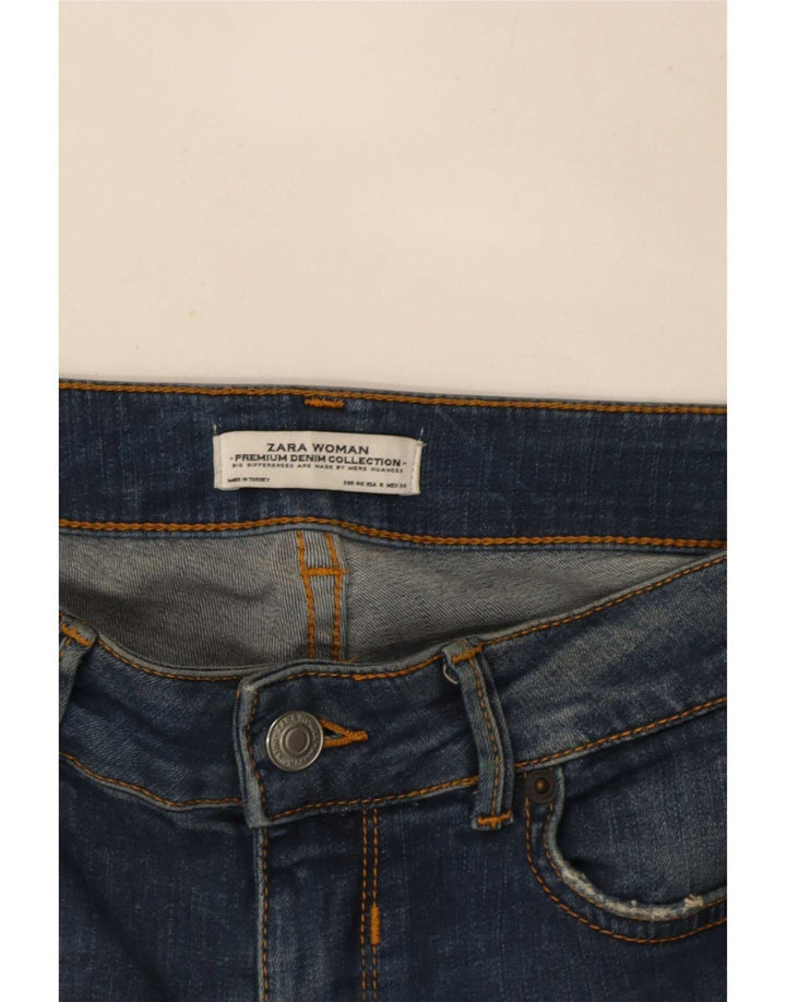 Jeans skinny effetto invecchiato Zara da donna EU 40 medio W30 L27 blu