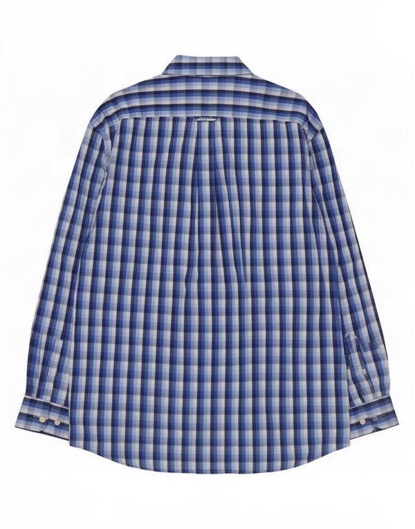 Gant Camicia Urban Fit da uomo in cotone a quadri grandi blu