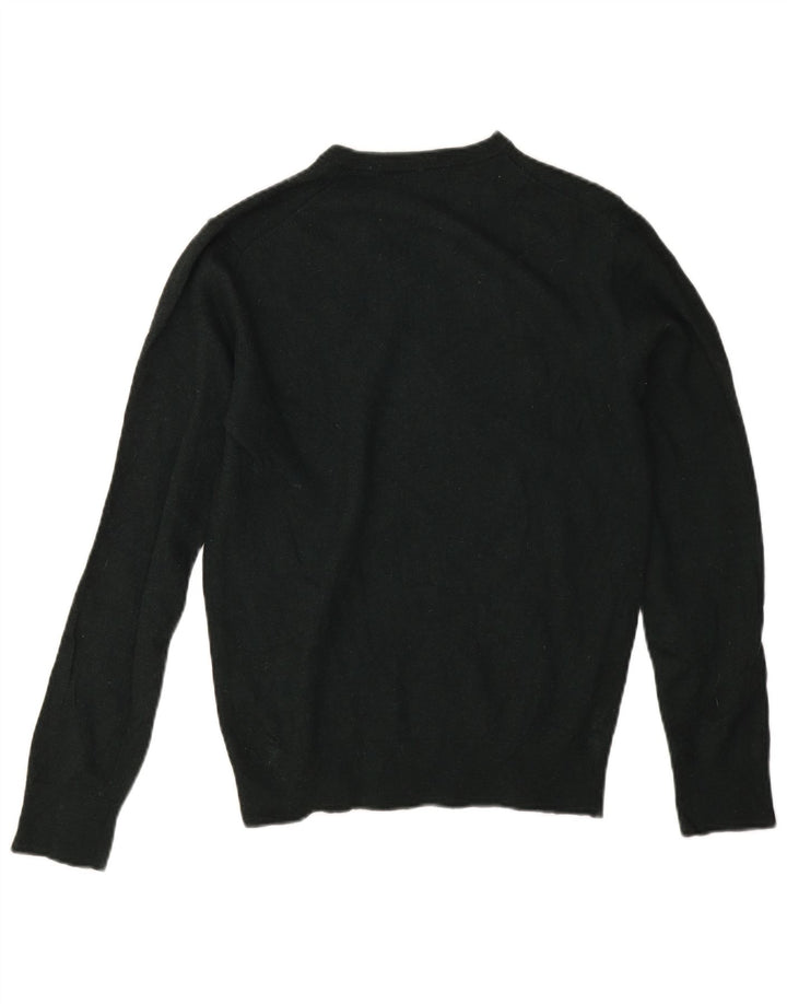 Massimo Dutti Maglione da donna con scollo a V UK 14 Lana verde medio