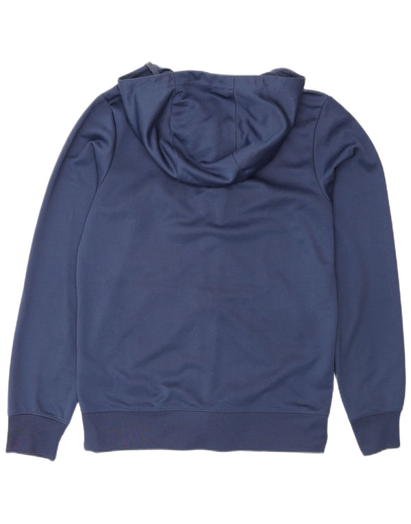 Felpa con cappuccio e zip Nike, vestibilità standard, da uomo, piccola, blu navy, in poliestere, sportiva