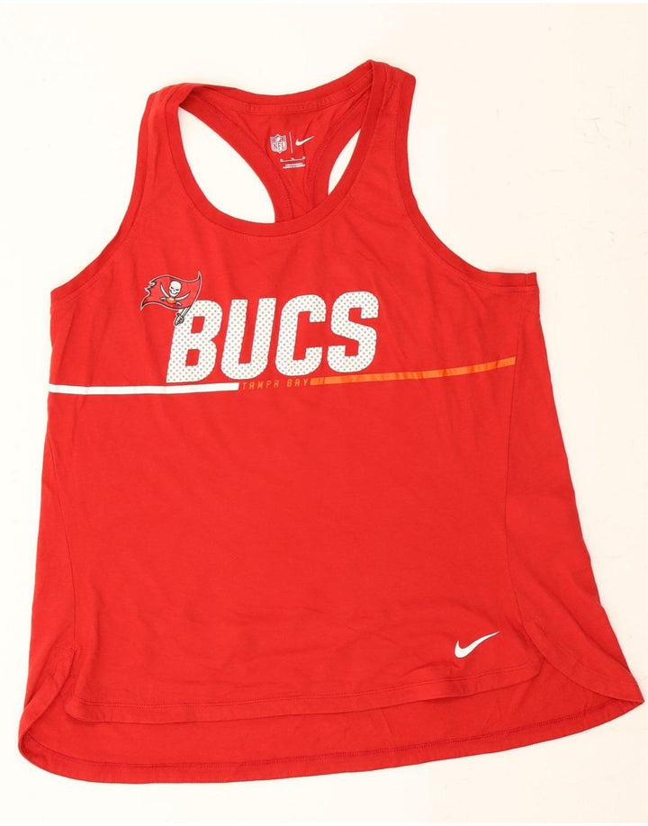 NFL Womens Graphic Vest Top UK 18 XL Red Polyester Vintage NFL and Second-Hand NFL from Messina Hembry 