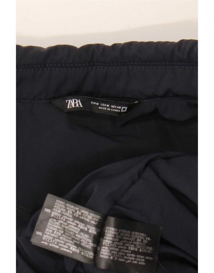 Giubbotto bomber da uomo Zara UK 38 poliestere blu navy medio