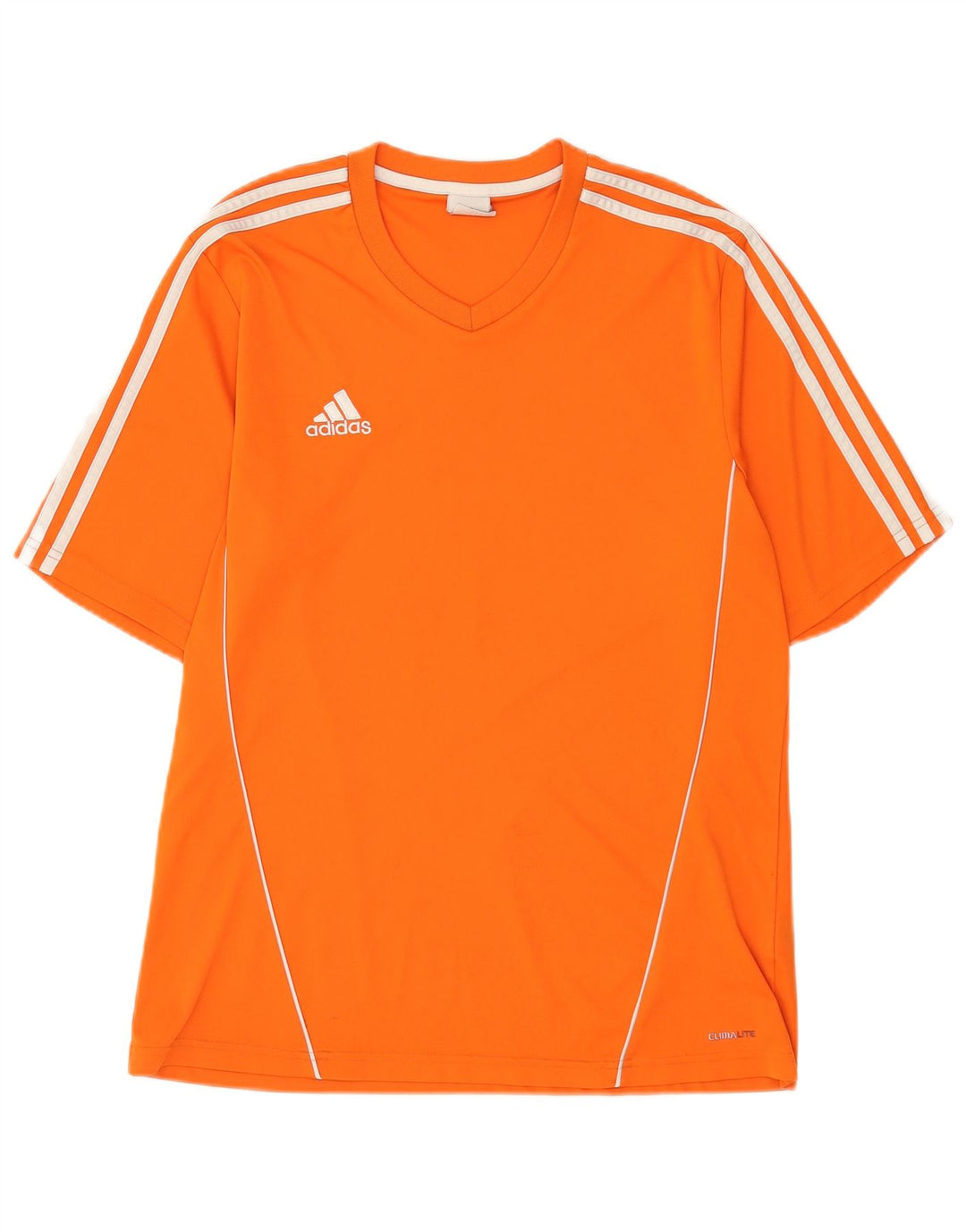 T-shirt Adidas Climalite da uomo, grande, in poliestere arancione