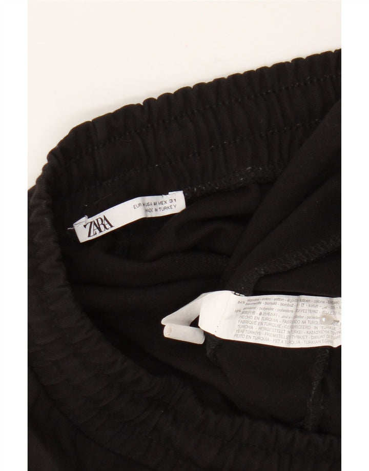Pantaloncini sportivi da uomo Zara medi in cotone nero