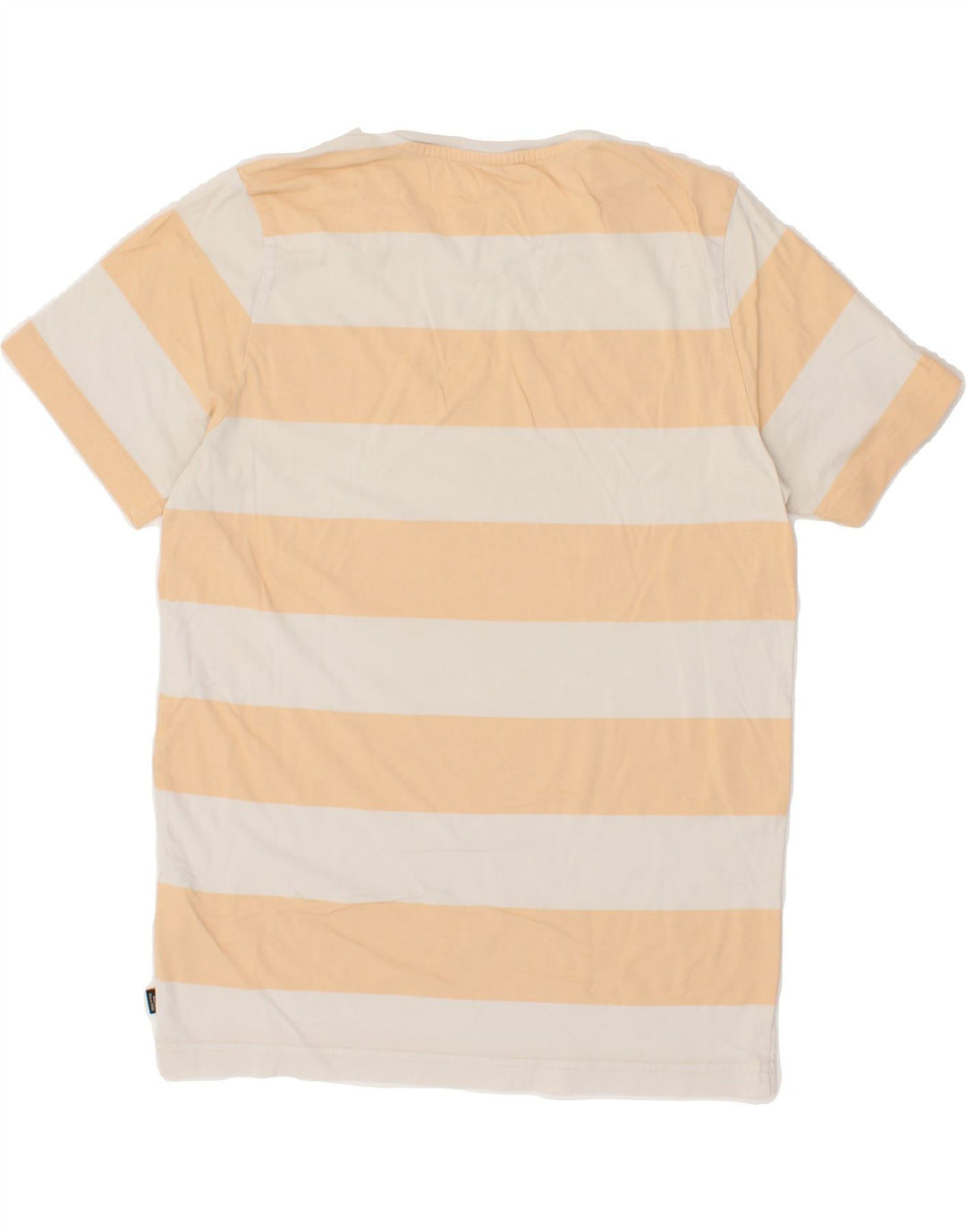 PUMA Mens T-Shirt Top Small Yellow Striped Vintage Puma and Second-Hand Puma from Messina Hembry 