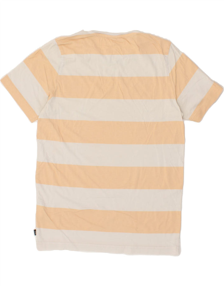 PUMA Mens T-Shirt Top Small Yellow Striped Vintage Puma and Second-Hand Puma from Messina Hembry 