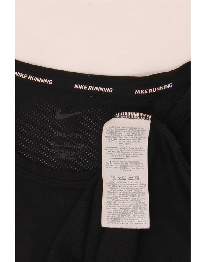 T-shirt Nike Dri Fit da uomo 2XL nera in poliestere