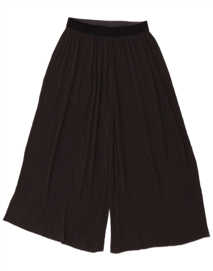 Pantaloni Capri a gamba larga da donna Zara piccoli W26 L21 neri