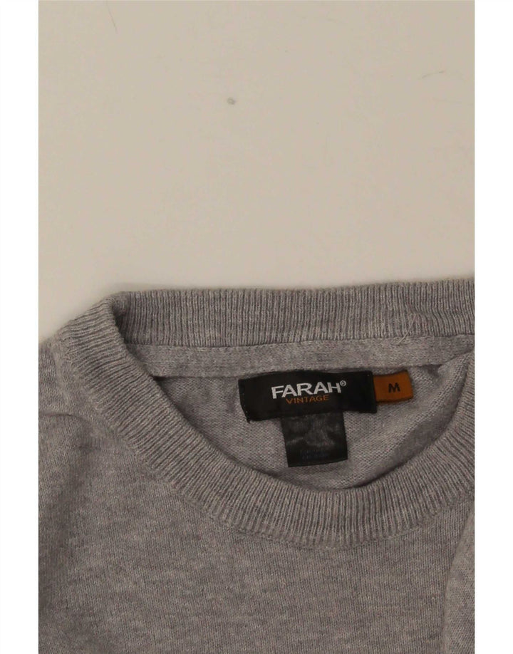 Maglione maglione girocollo da uomo Farah grigio medio