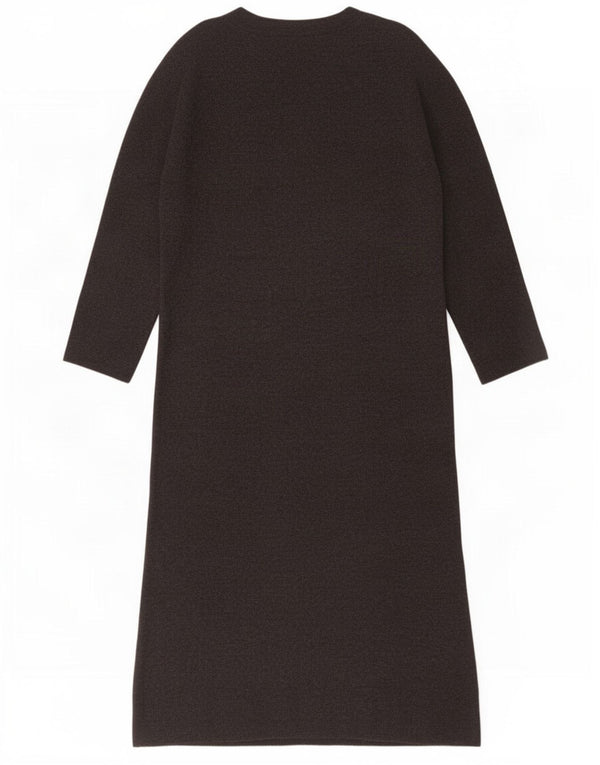 Abito maglione a maniche lunghe da donna Cos UK 14 Lana grigio medio
