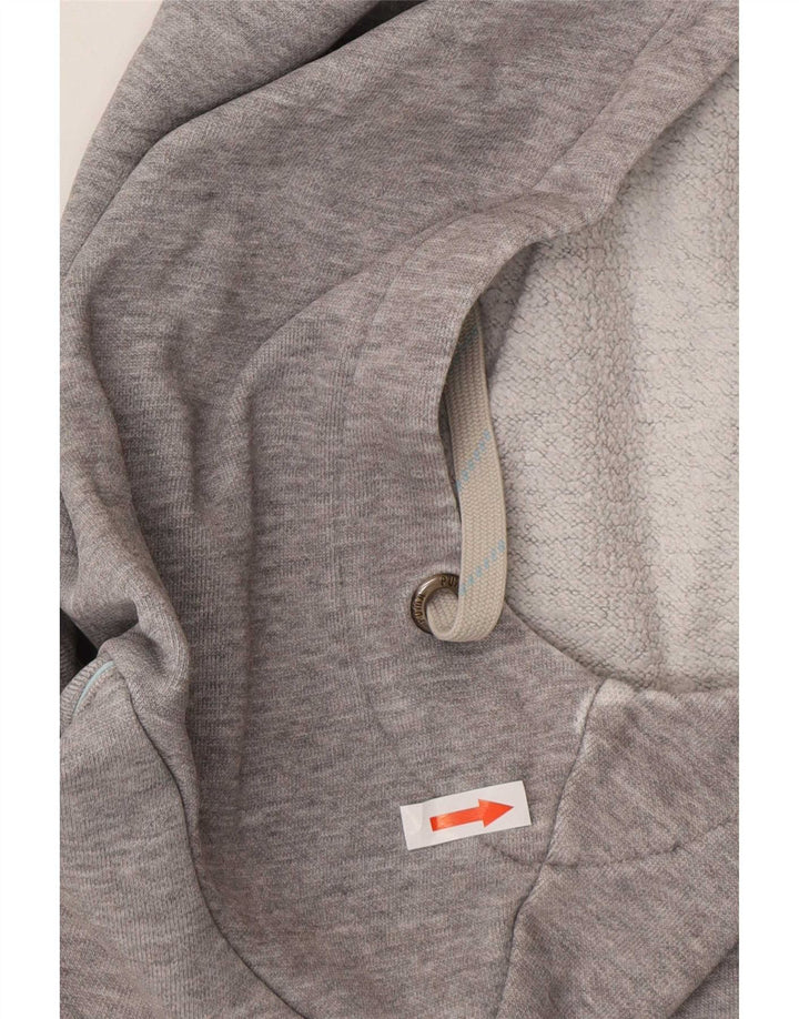 Felpa con cappuccio grafica da uomo Puma grigio medio chiazzato