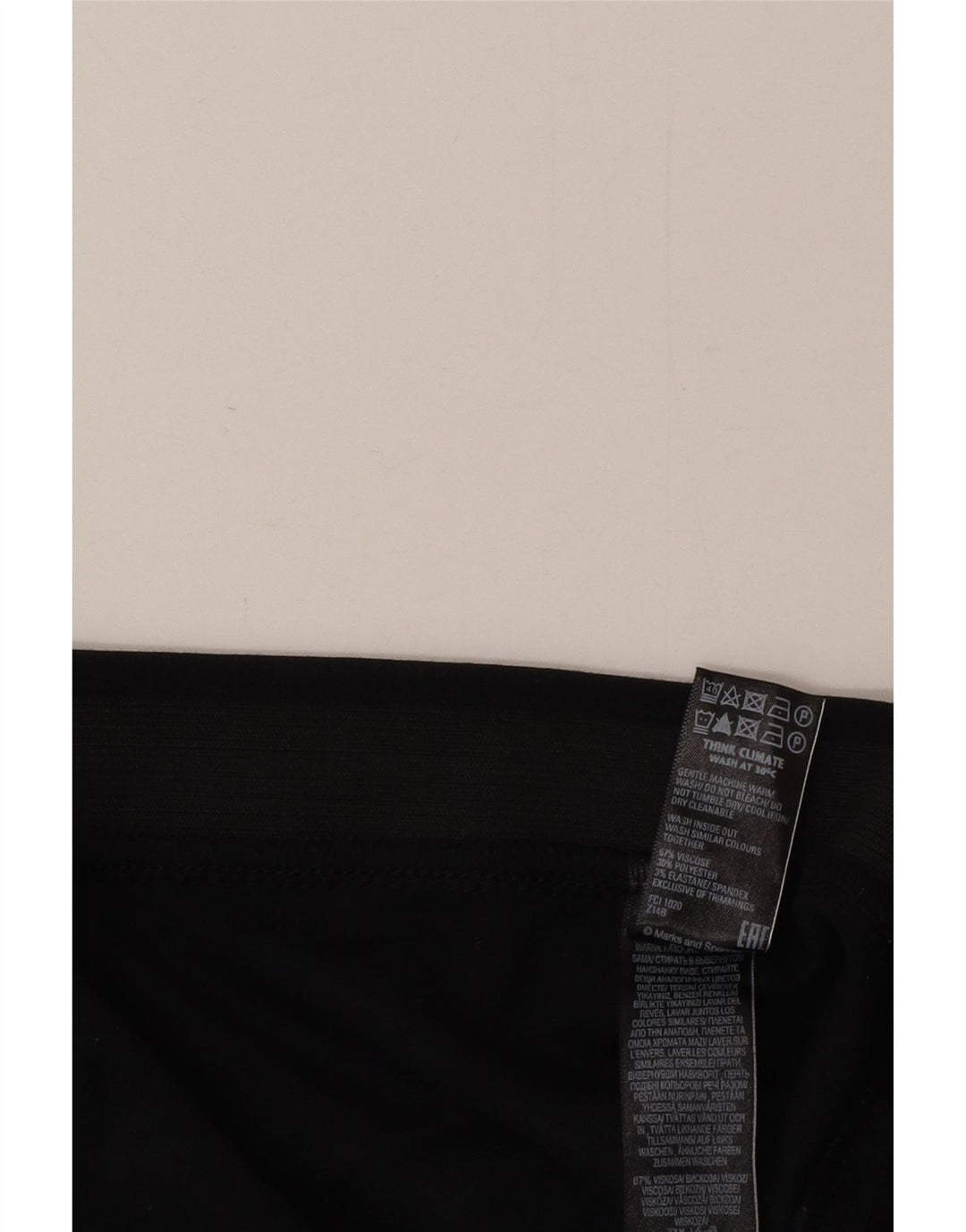 Pantaloni da tuta da donna Marks & Spencer UK 20 2XL Viscosa nera