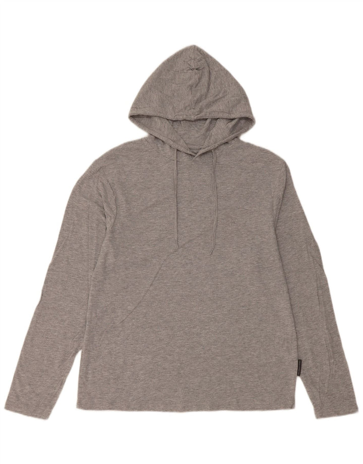 Felpa da uomo con vestibilità regolare French Connection, cotone grigio medio