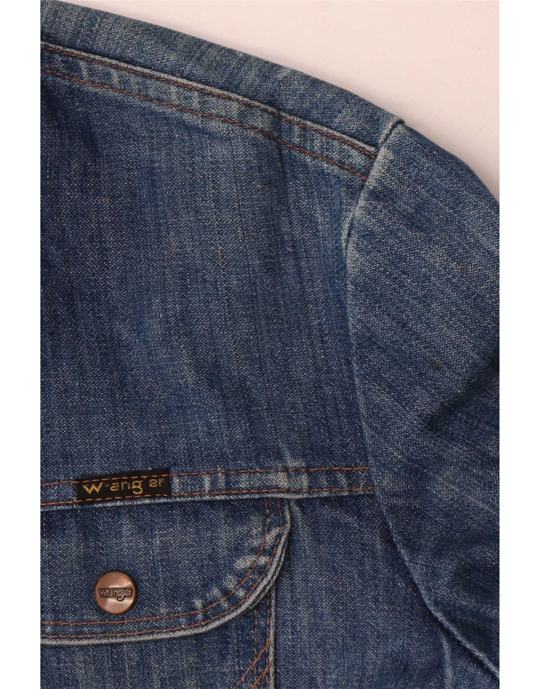 Giacca di jeans da uomo Wrangler UK 38 Blu medio