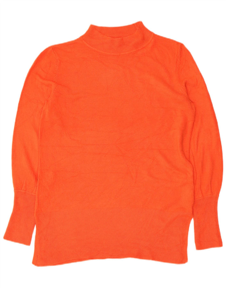 Maglione maglione a collo alto da donna Marks & Spencer UK 14 Arancione medio