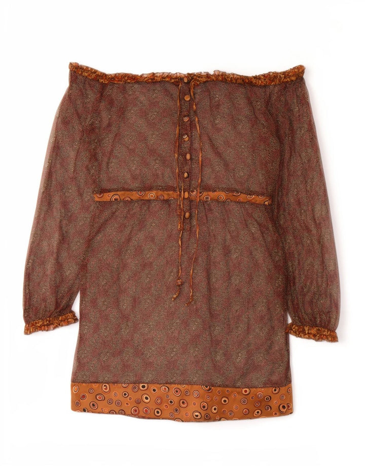 Abito da donna con spalle scoperte Liu Jo UK 14 Bohemien marrone medio