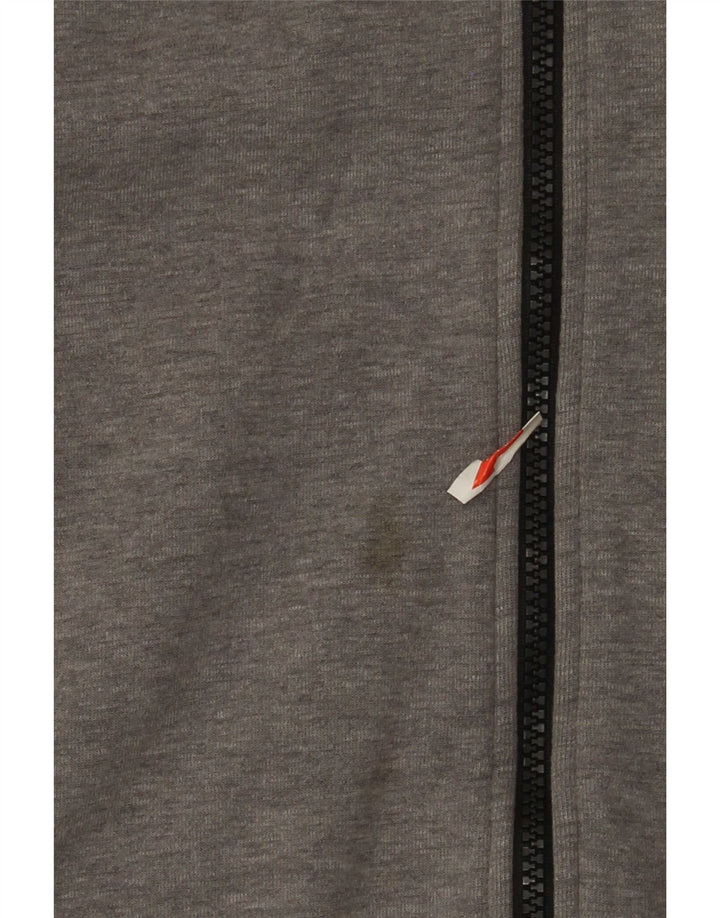 Felpa con cappuccio e zip Nike da uomo XL in cotone grigio