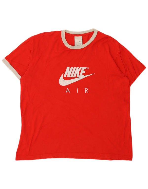 T-shirt grafica da uomo Nike Top XL in cotone rosso