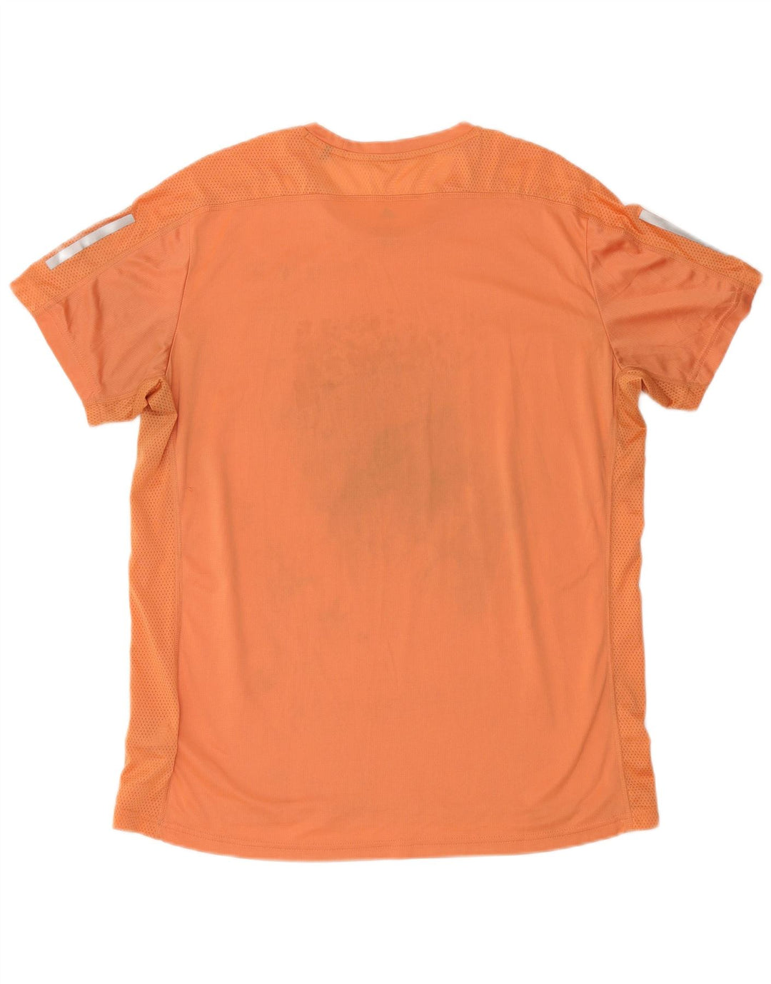 ADIDAS Mens Aeroready T-Shirt Top Large Orange Polyester