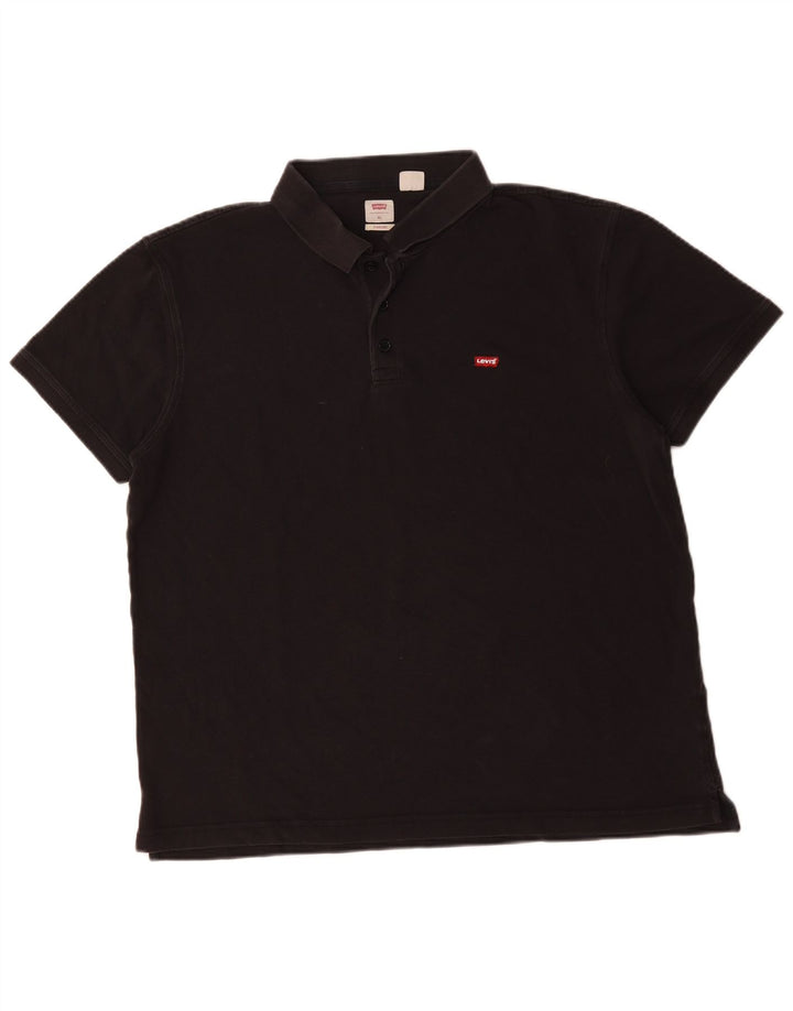 Polo LEVI'S da uomo vestibilità standard XL in cotone nero