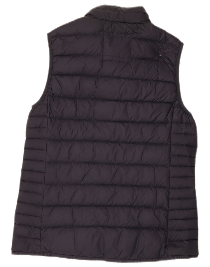 ABBIGLIAMENTO CREW Gilet imbottito da donna UK 10 piccolo in nylon blu navy