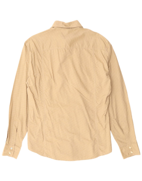 Armani Jeans Camicia Uomo Cotone Righe Large Beige