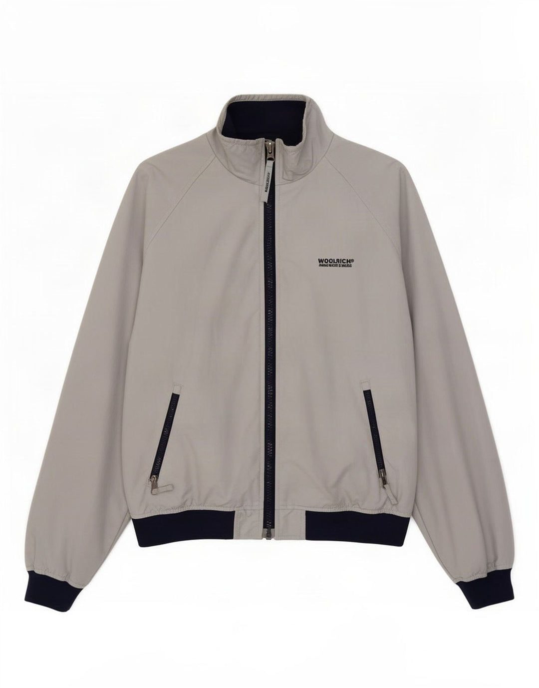 Giacca antipioggia per ragazzi Woolrich 13-14 anni in nylon color block blu