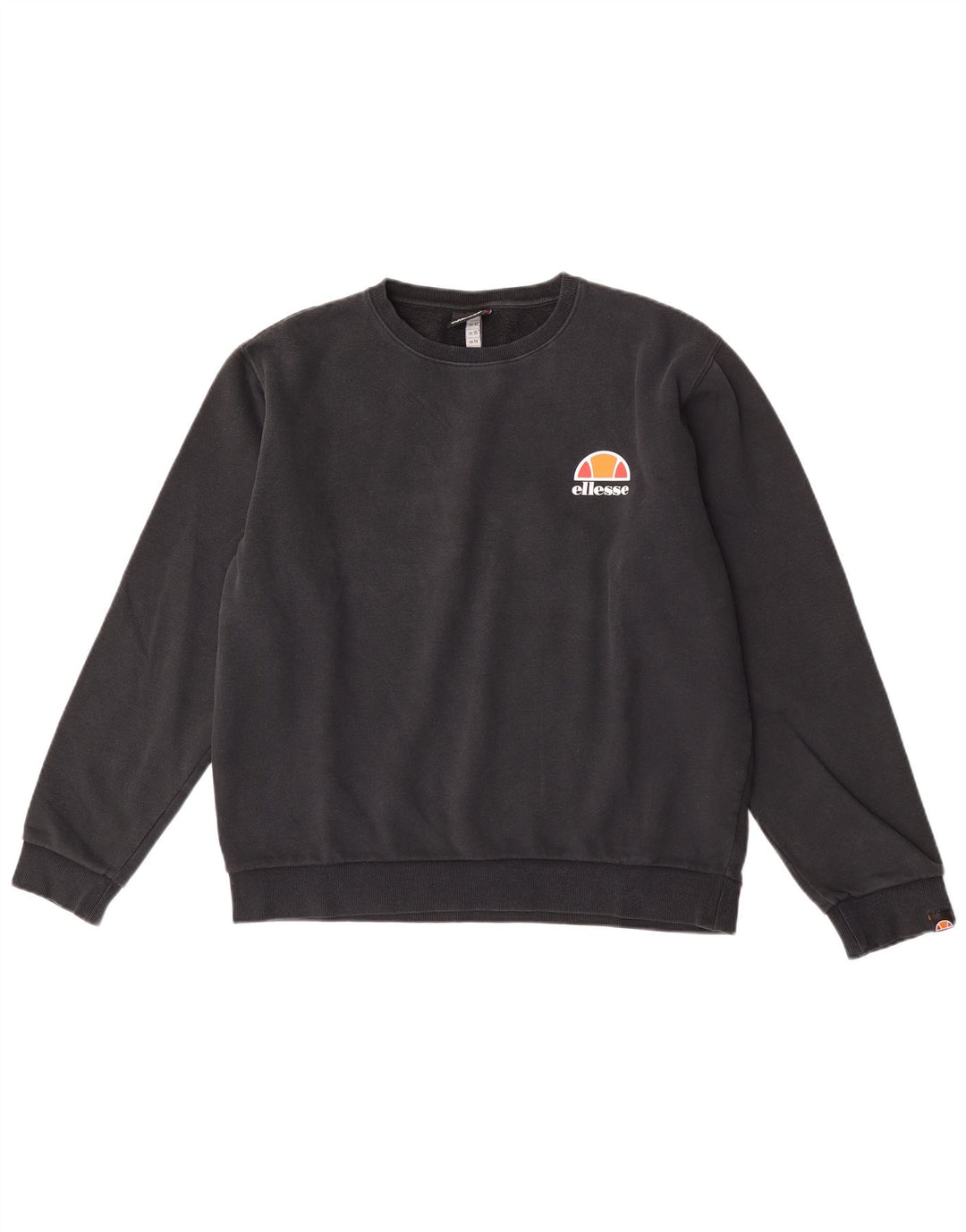 Felpa da donna Ellesse Maglione UK 14 Large Nero Cotone