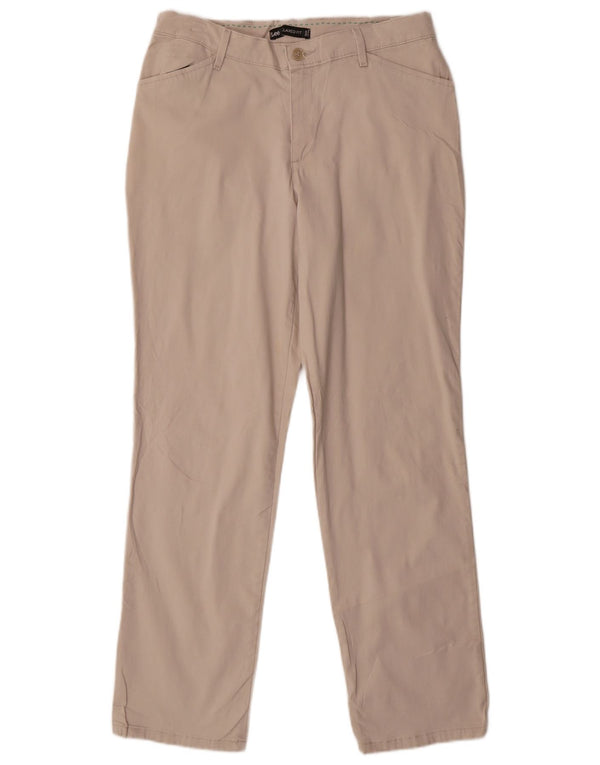 Pantaloni casual Lee da donna dalla vestibilità rilassata US 8 Medium W30 L30 Cotone beige