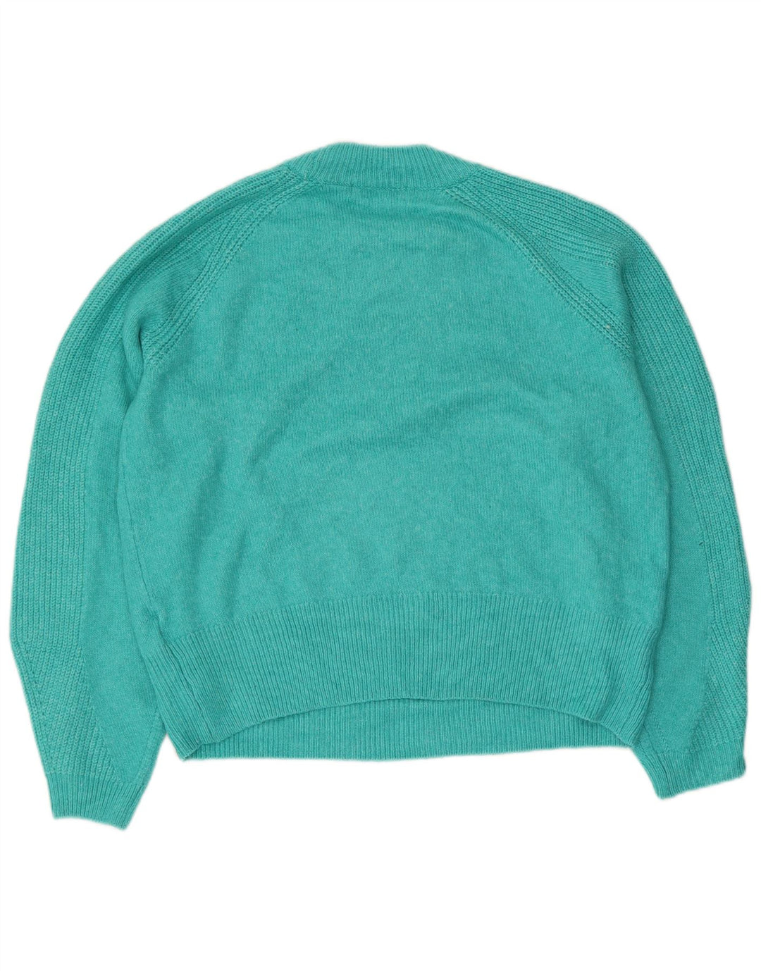 Maglione maglione girocollo da donna Marks & Spencer UK 14 Acrilico blu medio