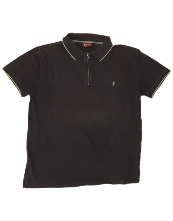 Polo da uomo Marlboro Classics 3XL cotone nero