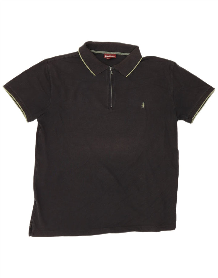 Polo da uomo Marlboro Classics 3XL cotone nero