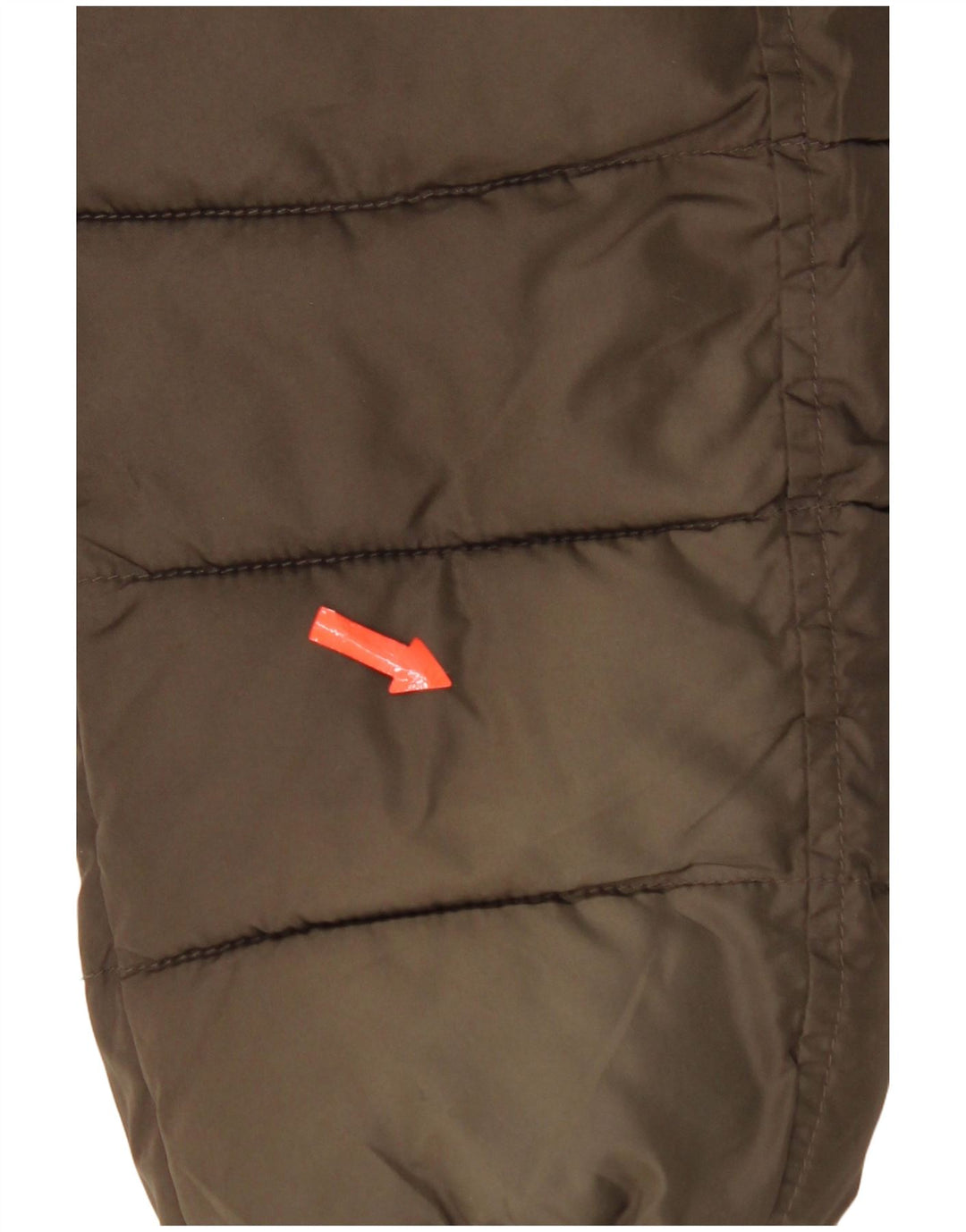 Giacca imbottita con cappuccio da uomo Champion UK 38 Poliestere kaki medio