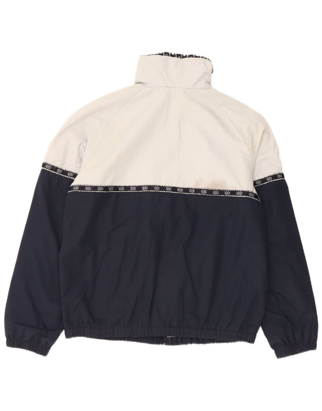Giacca da tuta da uomo vintage EU 40 color block blu navy medio