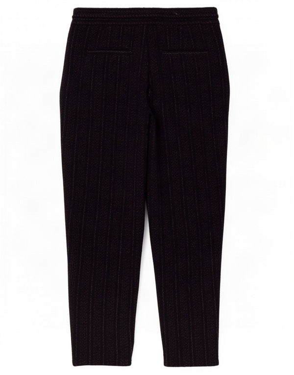 Pantaloni casual dritti da uomo Zara grandi W32 L27 poliestere a righe nere