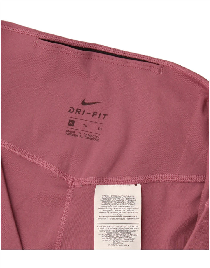 Leggings Nike Dri Fit da donna UK 18 XL poliestere rosa