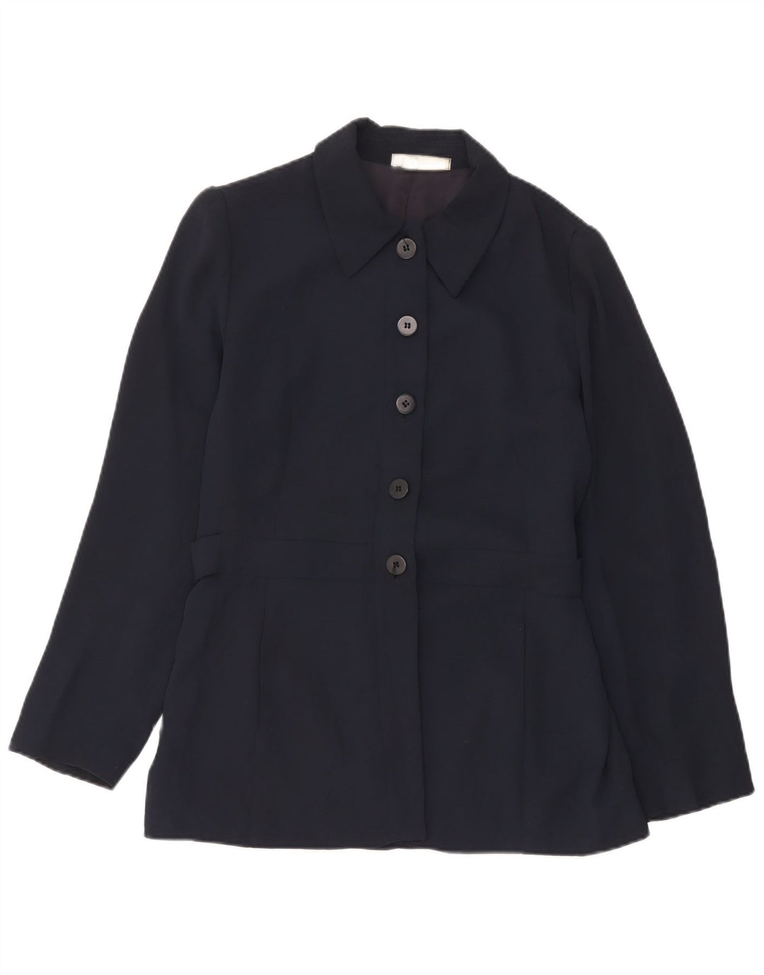 Giacca blazer a 5 bottoni da donna Zara EU 42 grande rayon blu navy