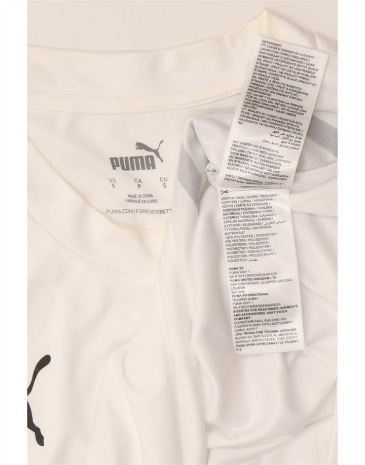 Puma T-shirt grafica da uomo Deutshland Top in poliestere a righe bianche piccole