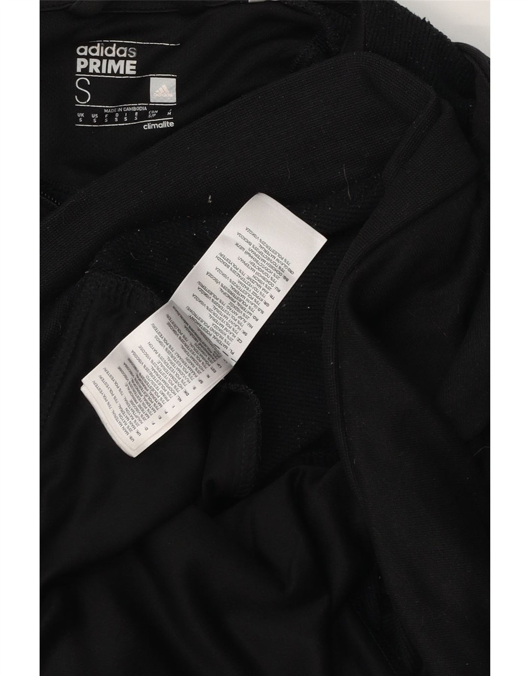 Maglione con cappuccio e zip grafica da uomo Adidas piccolo in poliestere nero