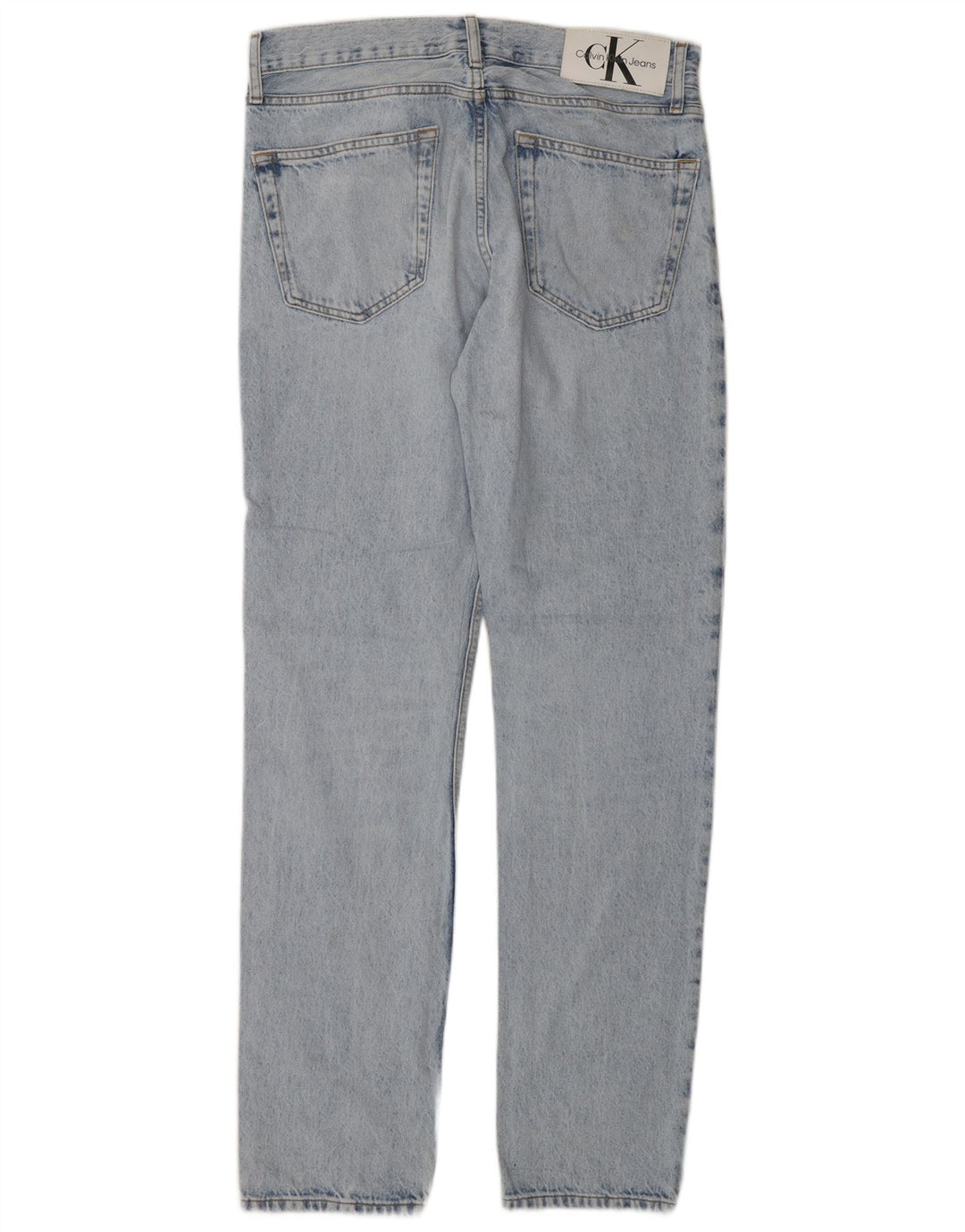 Jeans dritti da uomo Calvin Klein W29 L32 cotone blu