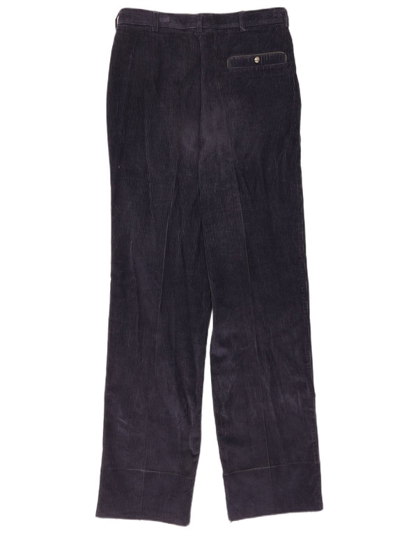 Pantaloni dritti da uomo in velluto a coste POP 84 IT 48 medio W30 L34 blu navy