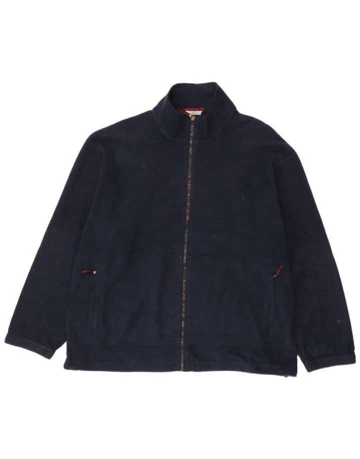 Giacca in pile da uomo Marks & Spencer UK 42 XL poliestere blu navy