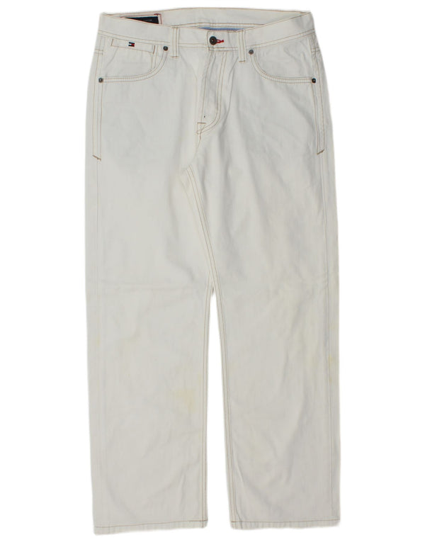 TOMMY HILFIGER Jeans dritti da uomo W34 L29 cotone blu