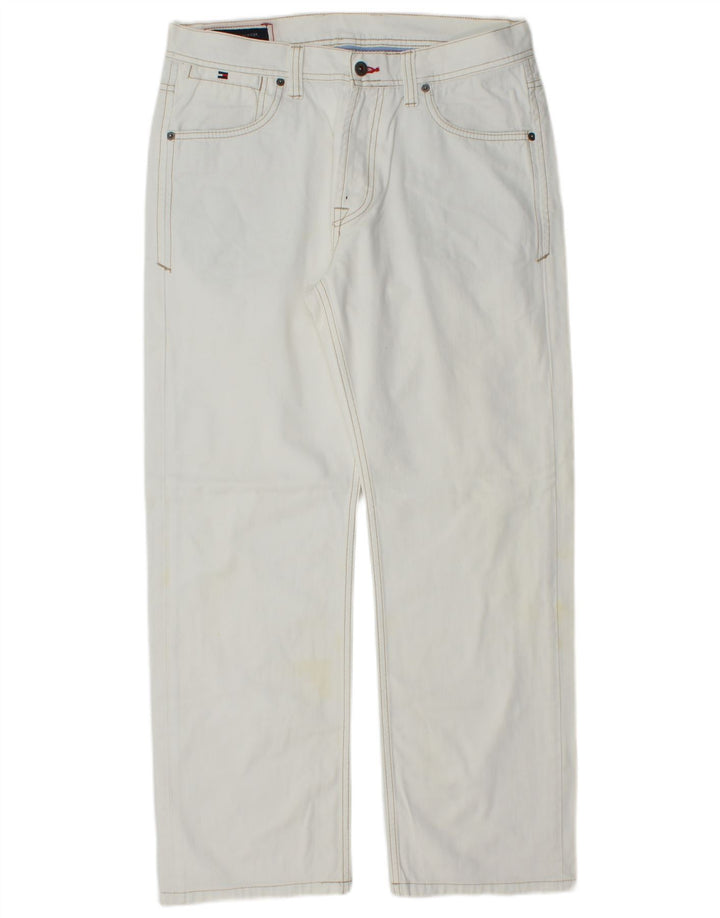 TOMMY HILFIGER Jeans dritti da uomo W34 L29 cotone blu