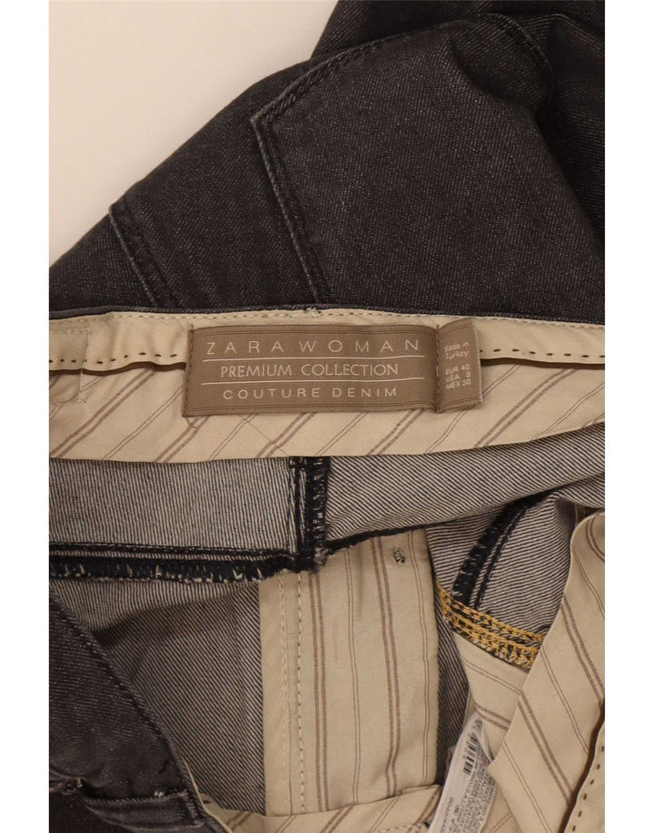 Jeans dritti da donna Zara EU 40 medio W30 L30 cotone nero