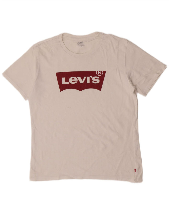 T-shirt grafica da uomo Levi's Top bianca media