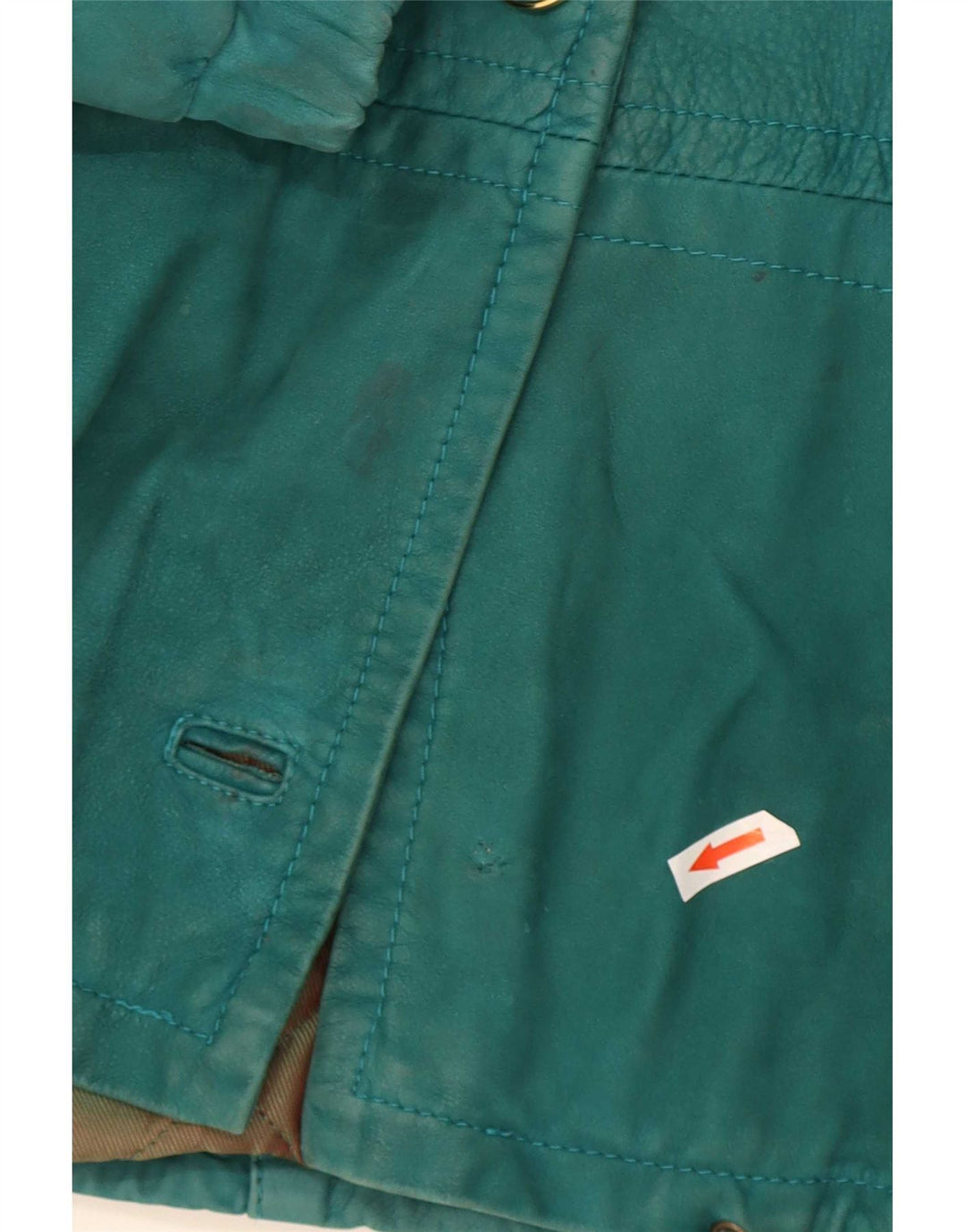 Giacca a vento oversize con cappuccio da donna vintage IT 44 verde medio